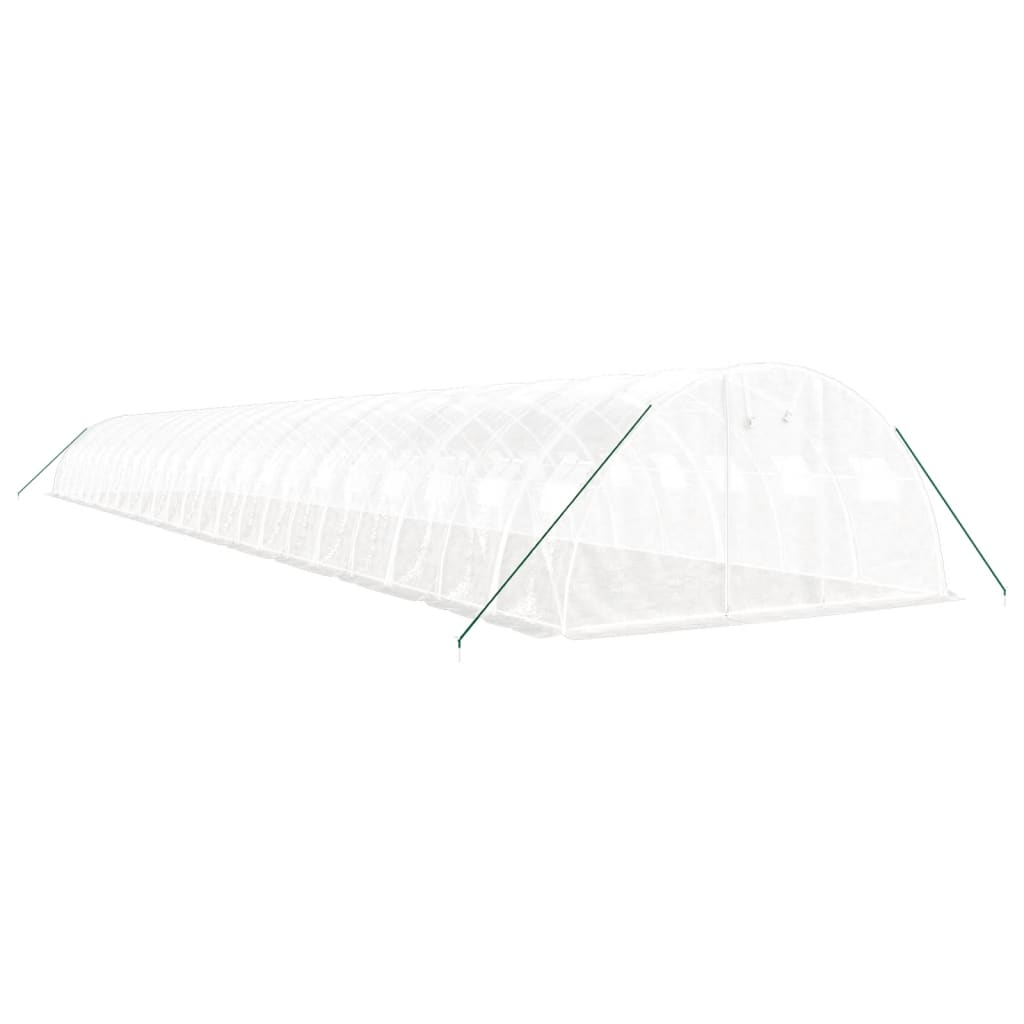 Serra con Telaio in Acciaio Bianco 96 mÃ‚Â² 24x4x2 m