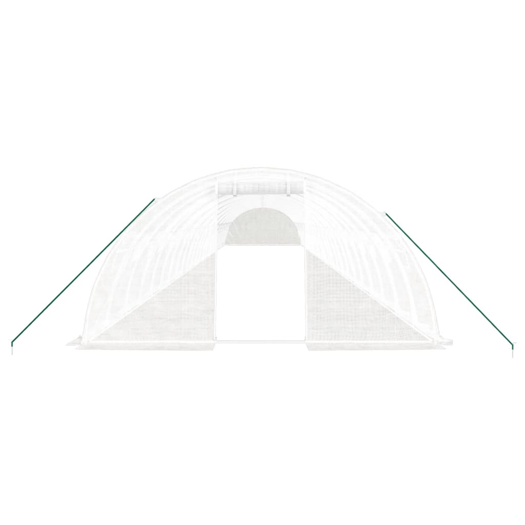 Serra con Telaio in Acciaio Bianco 96 mÃ‚Â² 24x4x2 m