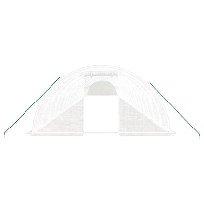 Serra con Telaio in Acciaio Bianco 96 mÃ‚Â² 24x4x2 m