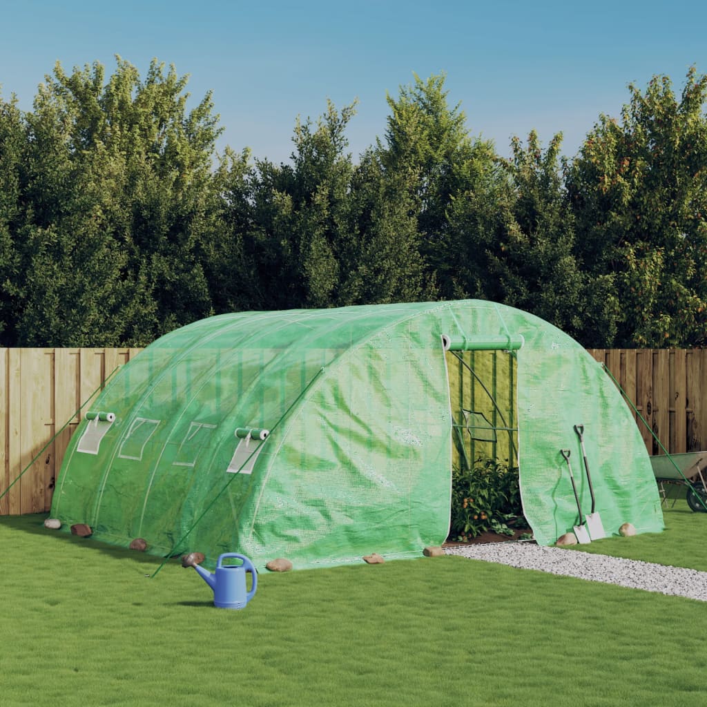 Serra con Telaio in Acciaio Verde 20 mÃ‚Â² 5x4x2,3 m