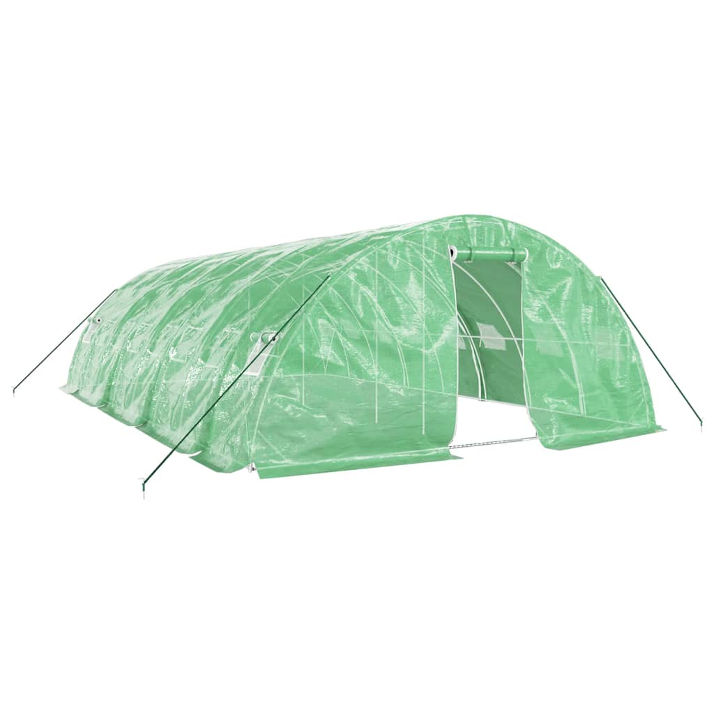 Serra con Telaio in Acciaio Verde 40 mÃ‚Â² 8x5x2,3 m