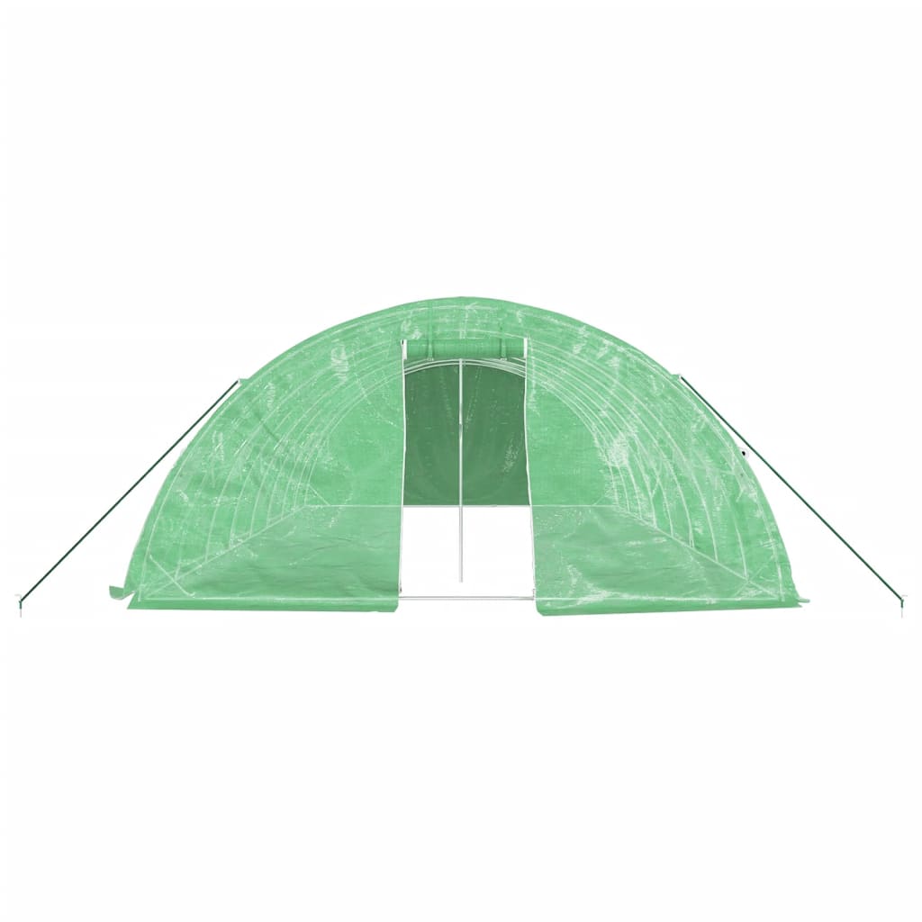 Serra con Telaio in Acciaio Verde 40 mÃ‚Â² 8x5x2,3 m