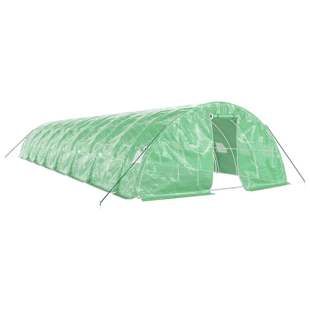 Serra con Telaio in Acciaio Verde 80 mÃ‚Â² 16x5x2,3 m