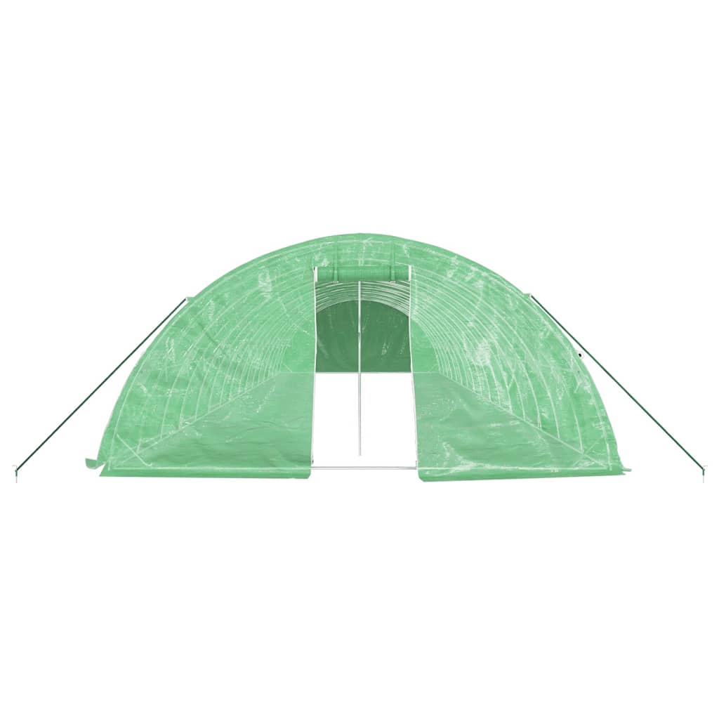 Serra con Telaio in Acciaio Verde 80 mÃ‚Â² 16x5x2,3 m