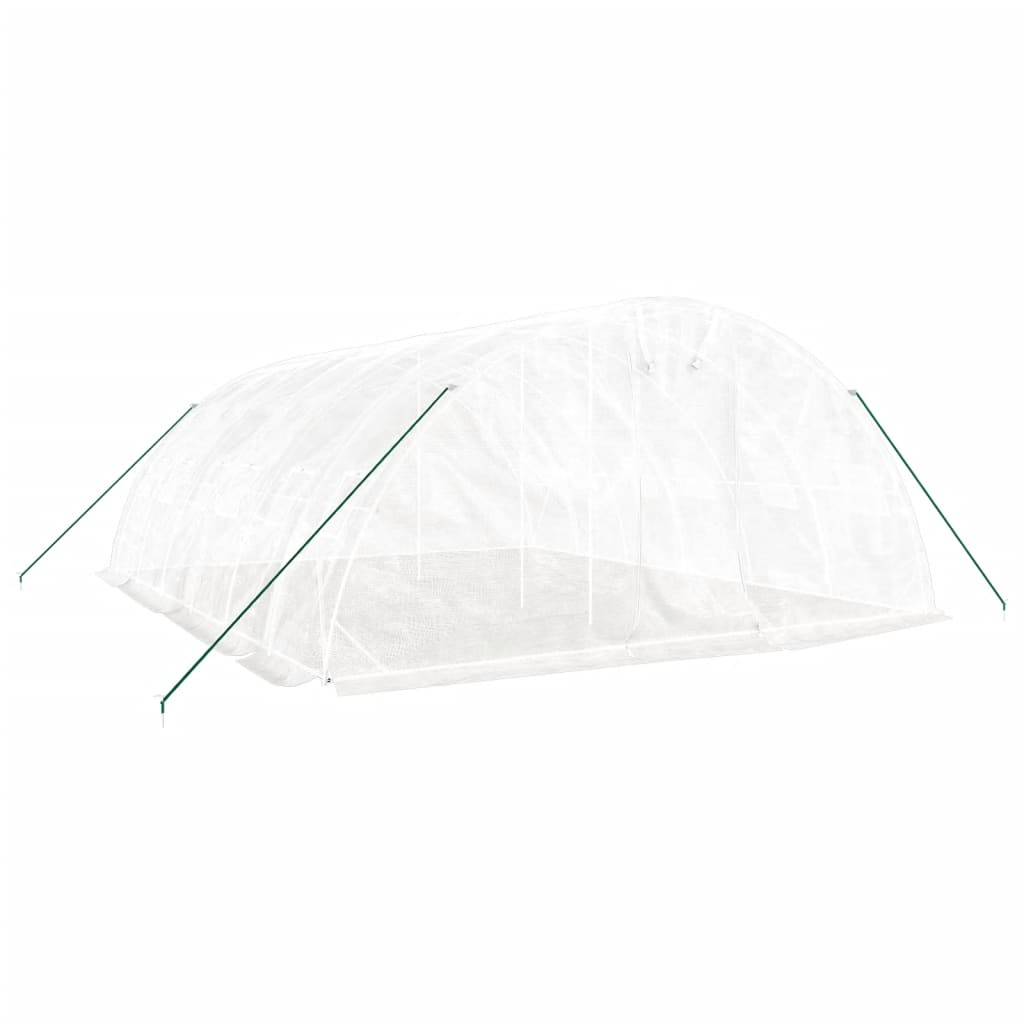 Serra con Telaio in Acciaio Bianco 30 mÂ² 6x5x2,3 m