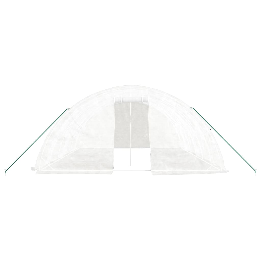 Serra con Telaio in Acciaio Bianco 30 mÂ² 6x5x2,3 m