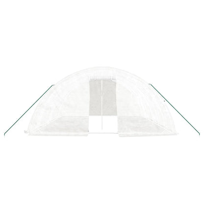 Serra con Telaio in Acciaio Bianco 30 mÂ² 6x5x2,3 m