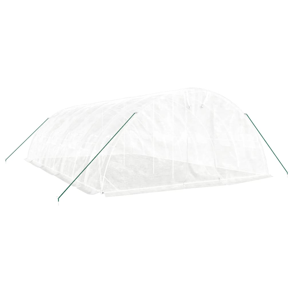 Serra con Telaio in Acciaio Bianco 40 mÂ² 8x5x2,3 m