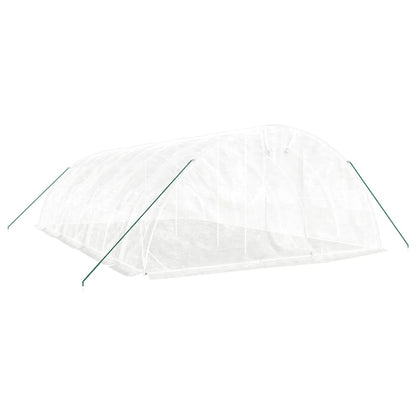 Serra con Telaio in Acciaio Bianco 40 mÂ² 8x5x2,3 m