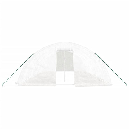 Serra con Telaio in Acciaio Bianco 40 mÂ² 8x5x2,3 m