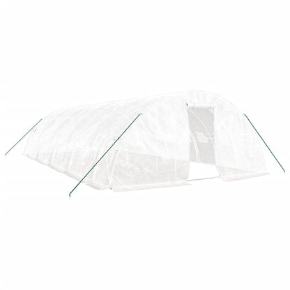 Serra con Telaio in Acciaio Bianco 50 mÂ² 10x5x2,3 m