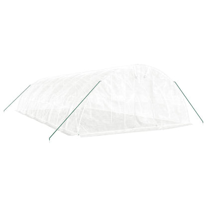 Serra con Telaio in Acciaio Bianco 50 mÂ² 10x5x2,3 m