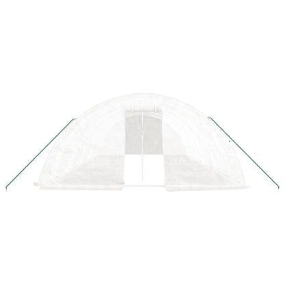 Serra con Telaio in Acciaio Bianco 50 mÂ² 10x5x2,3 m