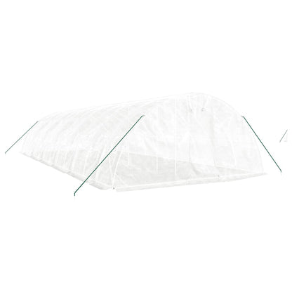 Serra con Telaio in Acciaio Bianco 60 mÂ² 12x5x2,3 m