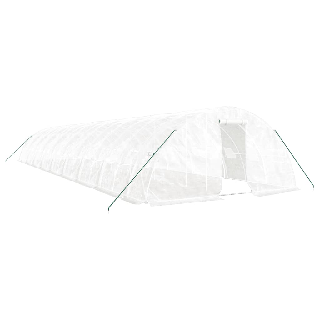 Serra con Telaio in Acciaio Bianco 90 mÂ² 18x5x2,3 m