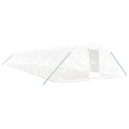 Serra con Telaio in Acciaio Bianco 90 mÂ² 18x5x2,3 m