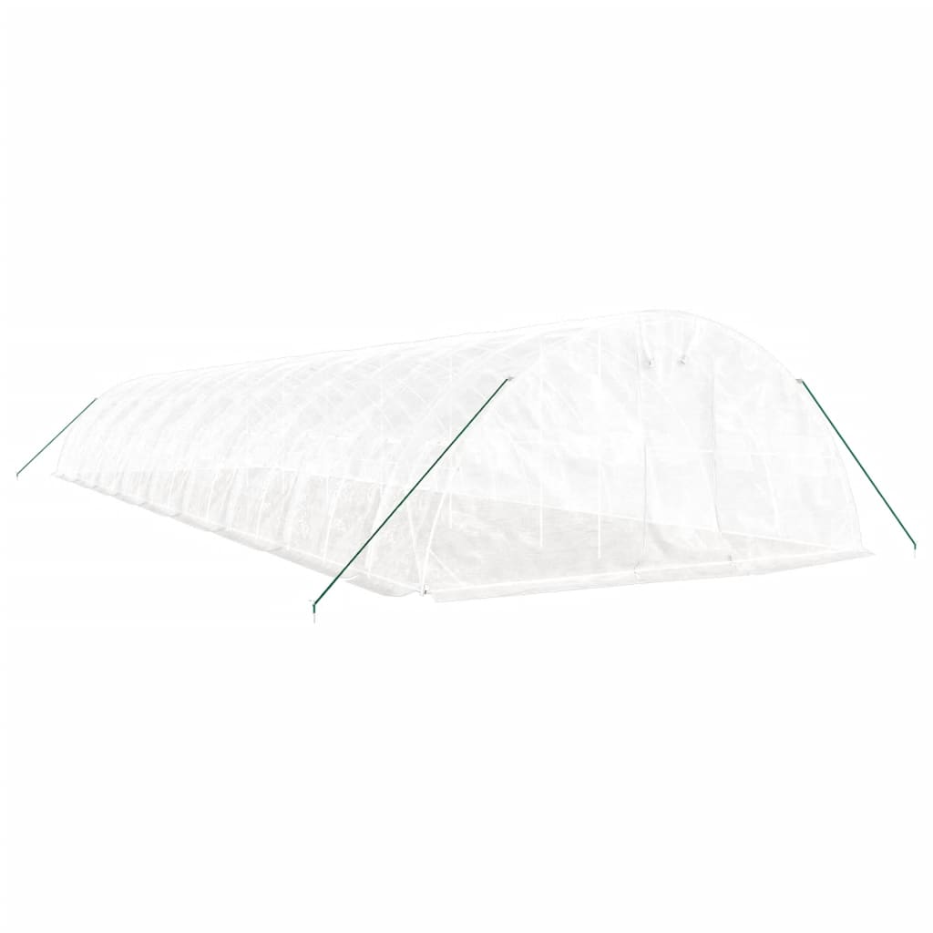 Serra con Telaio in Acciaio Bianco 90 mÂ² 18x5x2,3 m