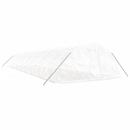Serra con Telaio in Acciaio Bianco 90 mÂ² 18x5x2,3 m