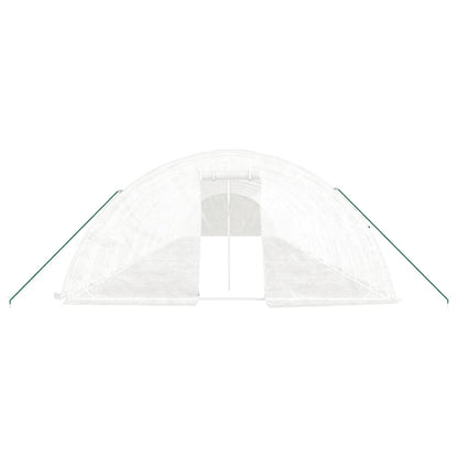 Serra con Telaio in Acciaio Bianco 90 mÂ² 18x5x2,3 m