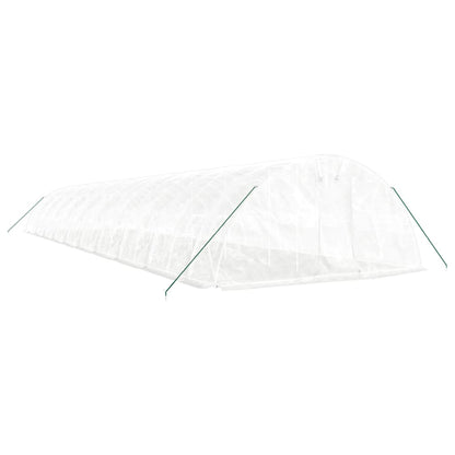 Serra con Telaio in Acciaio Bianco 100 mÂ² 20x5x2,3 m