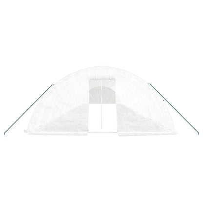 Serra con Telaio in Acciaio Bianco 100 mÂ² 20x5x2,3 m