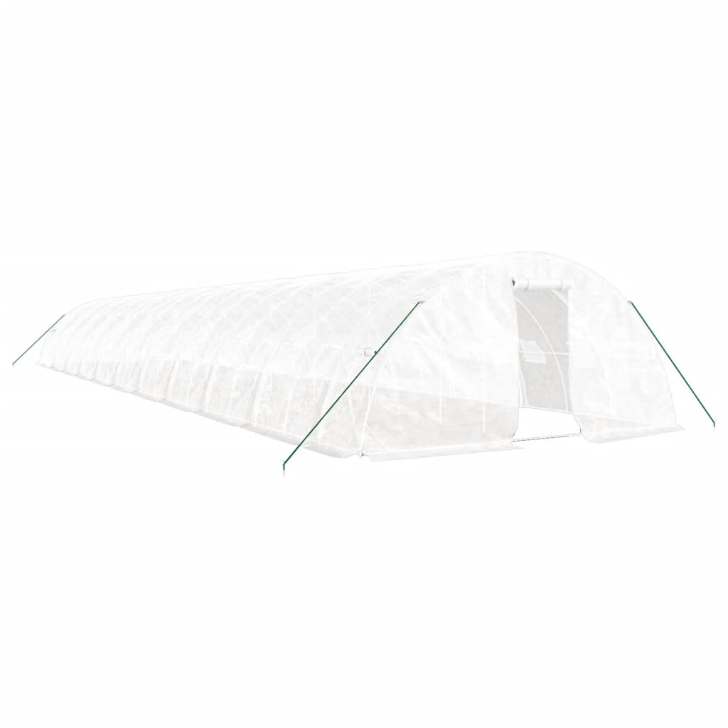 Serra con Telaio in Acciaio Bianco 110 mÂ² 22x5x2,3 m