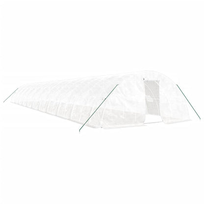 Serra con Telaio in Acciaio Bianco 110 mÂ² 22x5x2,3 m
