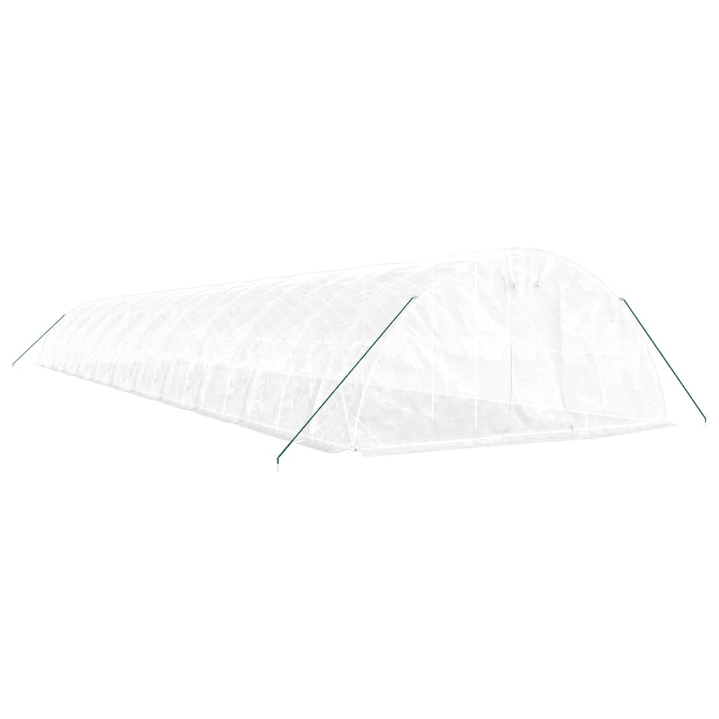 Serra con Telaio in Acciaio Bianco 110 mÂ² 22x5x2,3 m