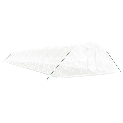 Serra con Telaio in Acciaio Bianco 110 mÂ² 22x5x2,3 m