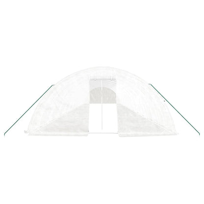Serra con Telaio in Acciaio Bianco 110 mÂ² 22x5x2,3 m