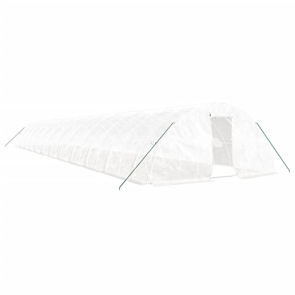 Serra con Telaio in Acciaio Bianco 120 mÂ² 24x5x2,3 m
