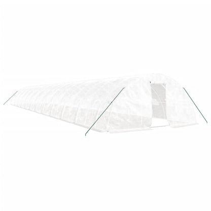 Serra con Telaio in Acciaio Bianco 120 mÂ² 24x5x2,3 m