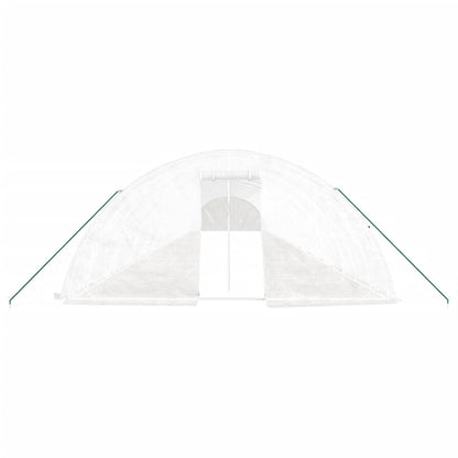 Serra con Telaio in Acciaio Bianco 120 mÂ² 24x5x2,3 m