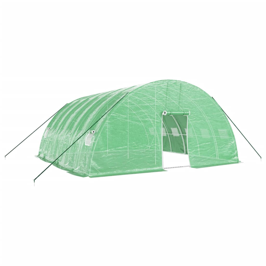 Serra con Telaio in Acciaio Verde 36 mÃ‚Â² 6x6x2,85 m