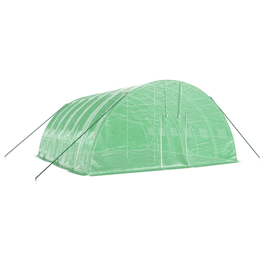 Serra con Telaio in Acciaio Verde 36 mÃ‚Â² 6x6x2,85 m