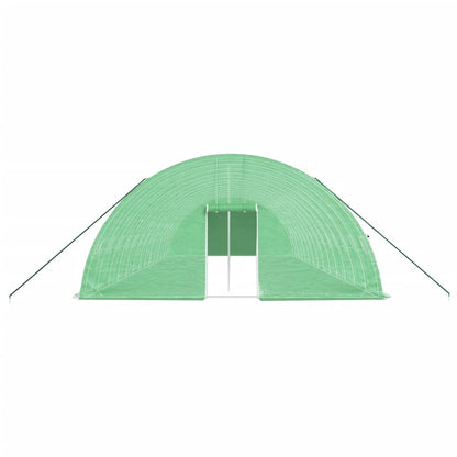 Serra con Telaio in Acciaio Verde 84 mÃ‚Â² 14x6x2,85 m