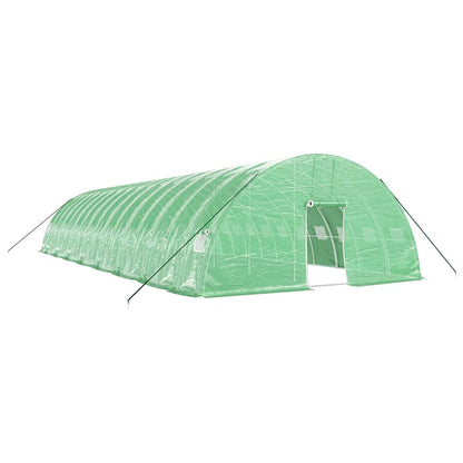 Serra con Telaio in Acciaio Verde 96 mÃ‚Â² 16x6x2,85 m