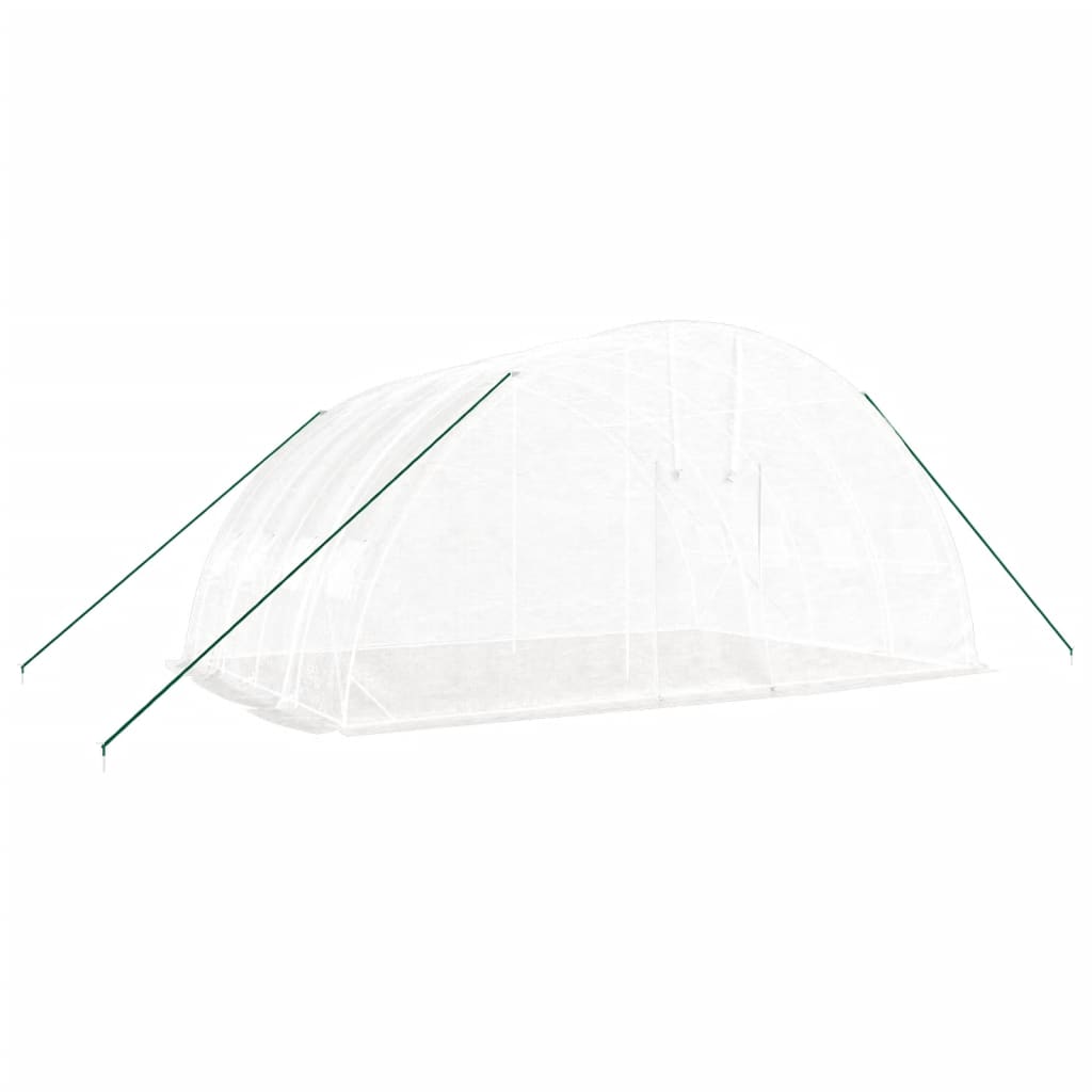 Serra con Telaio in Acciaio Bianco 24 mÃ‚Â² 6x4x2,85 m