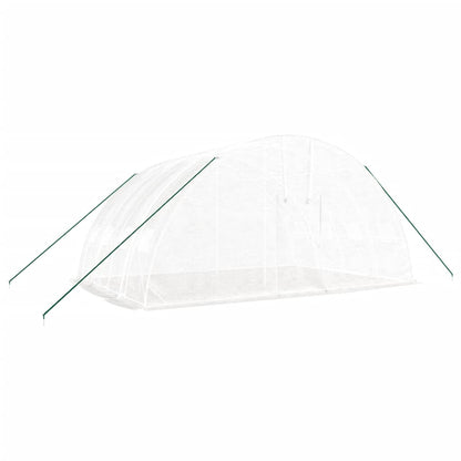 Serra con Telaio in Acciaio Bianco 24 mÃ‚Â² 6x4x2,85 m
