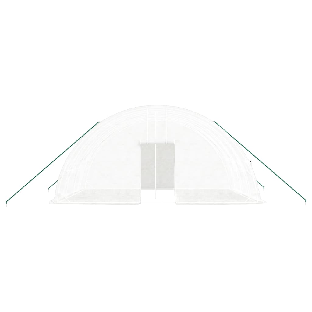 Serra con Telaio in Acciaio Bianco 24 mÃ‚Â² 6x4x2,85 m