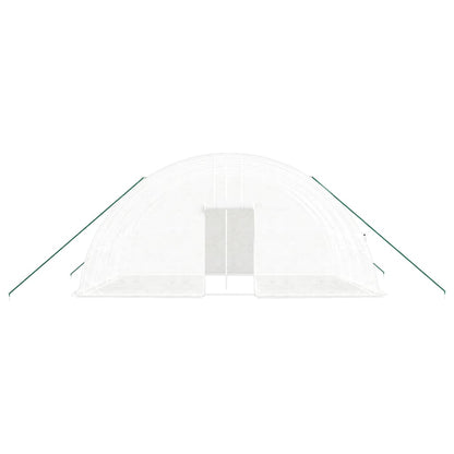 Serra con Telaio in Acciaio Bianco 24 mÃ‚Â² 6x4x2,85 m