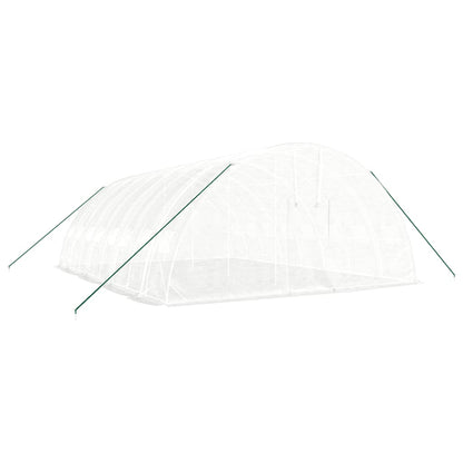 Serra con Telaio in Acciaio Bianco 48 mÃ‚Â² 8x6x2,85 m