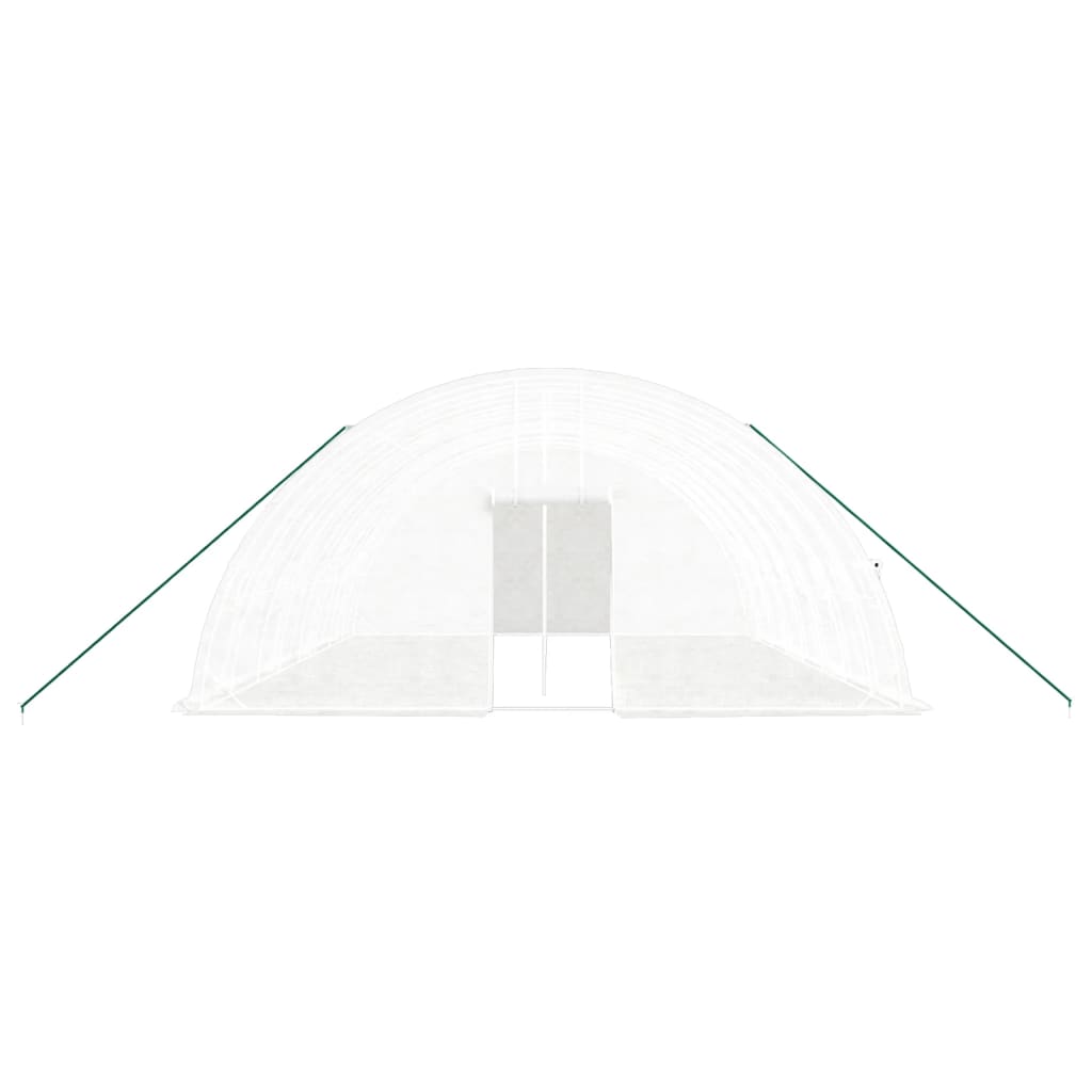 Serra con Telaio in Acciaio Bianco 48 mÃ‚Â² 8x6x2,85 m