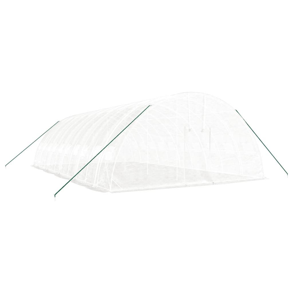 Serra con Telaio in Acciaio Bianco 60 mÃ‚Â² 10x6x2,85 m