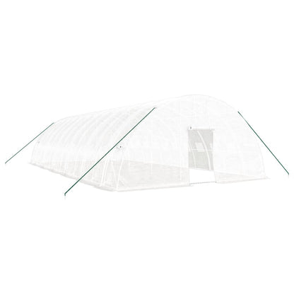 Serra con Telaio in Acciaio Bianco 72 mÃ‚Â² 12x6x2,85 m