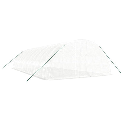 Serra con Telaio in Acciaio Bianco 72 mÃ‚Â² 12x6x2,85 m