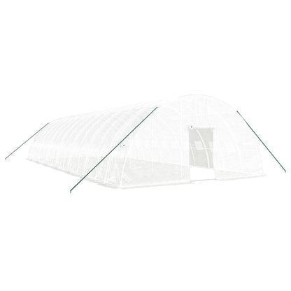 Serra con Telaio in Acciaio Bianco 84 mÃ‚Â² 14x6x2,85 m