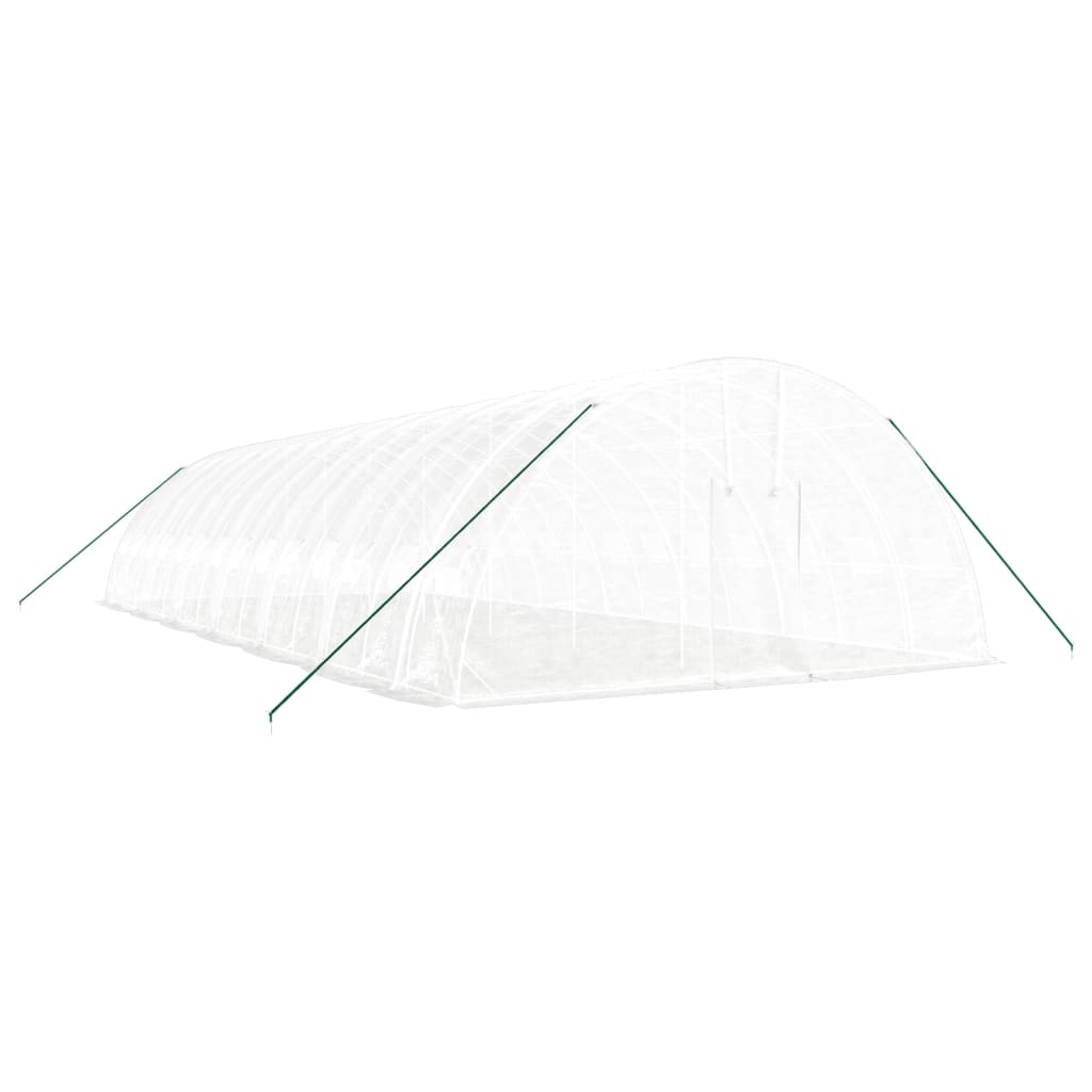 Serra con Telaio in Acciaio Bianco 84 mÃ‚Â² 14x6x2,85 m