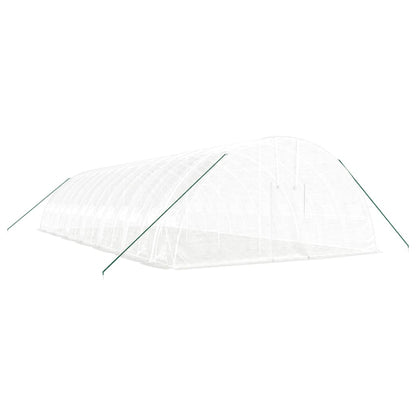 Serra con Telaio in Acciaio Bianco 84 mÃ‚Â² 14x6x2,85 m