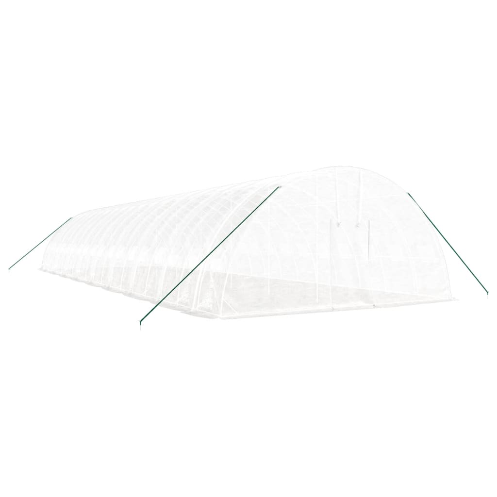 Serra con Telaio in Acciaio Bianco 108 mÃ‚Â² 18x6x2,85 m